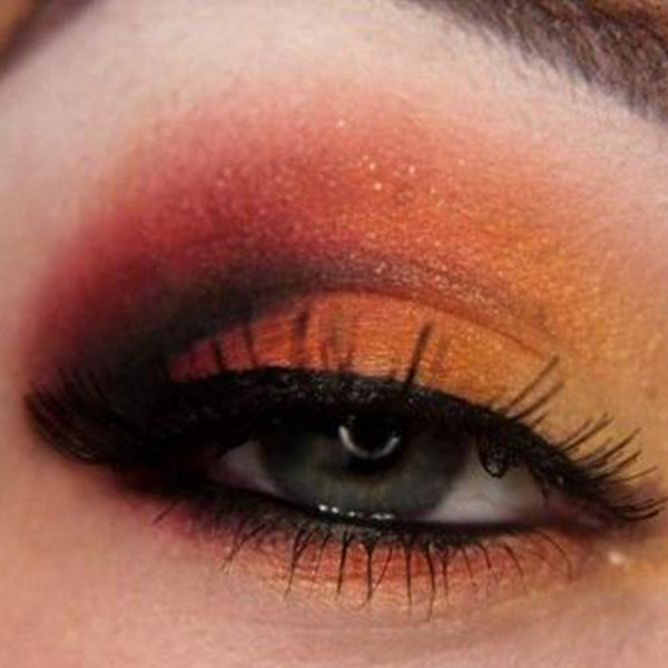How-To: Bright Sunset with Makeup Geek Shadows
